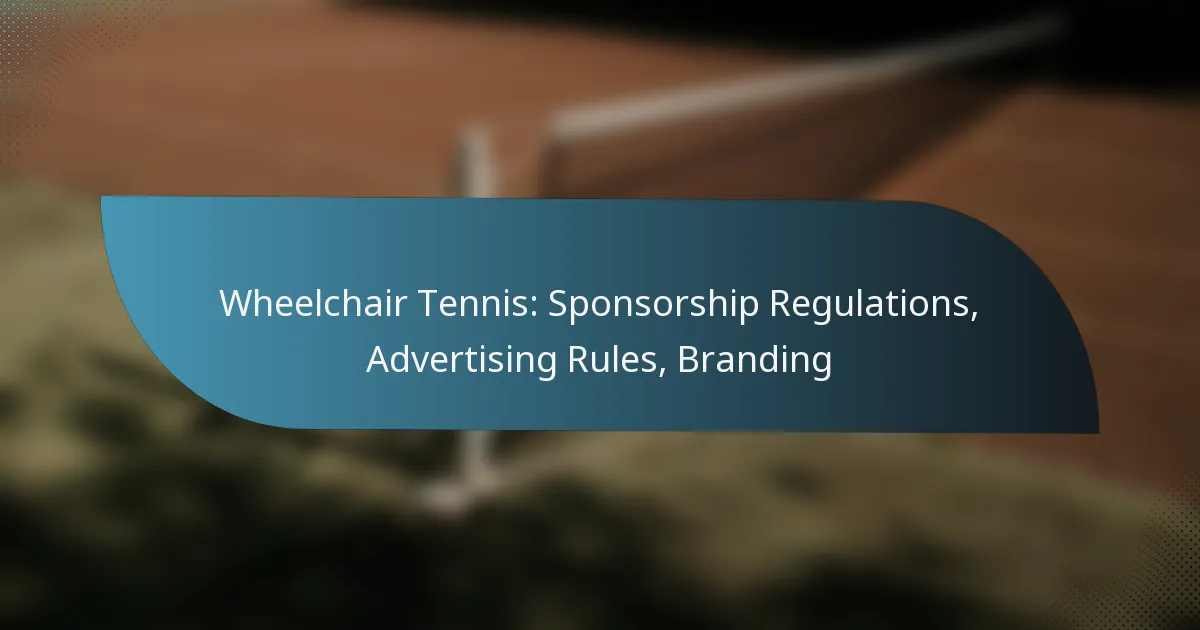 Wheelchair Tennis: Sponsorship Regulations, Advertising Rules, Branding